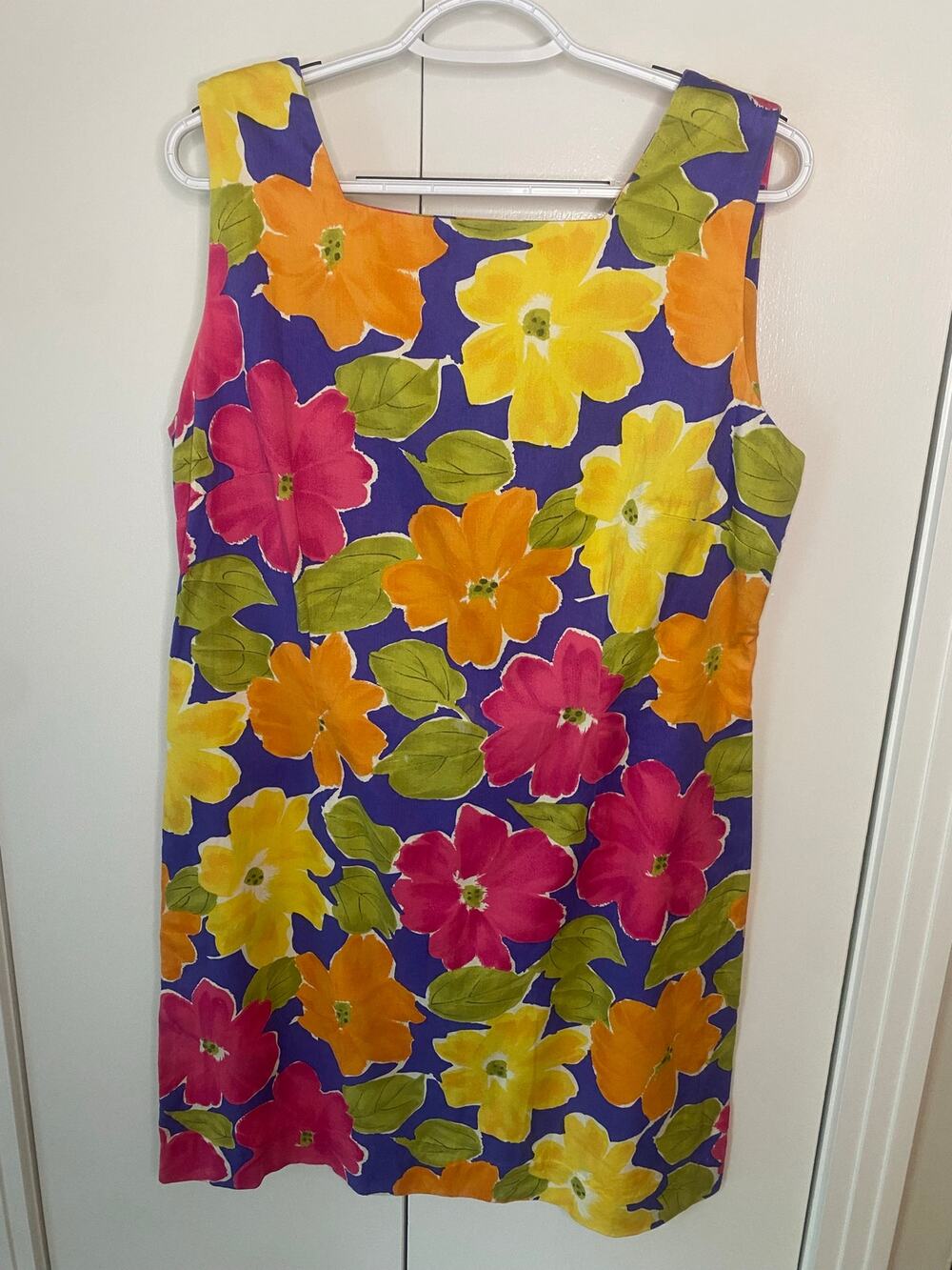 The J Peterman Co. Vintage Floral Sheath Dress Sz 14